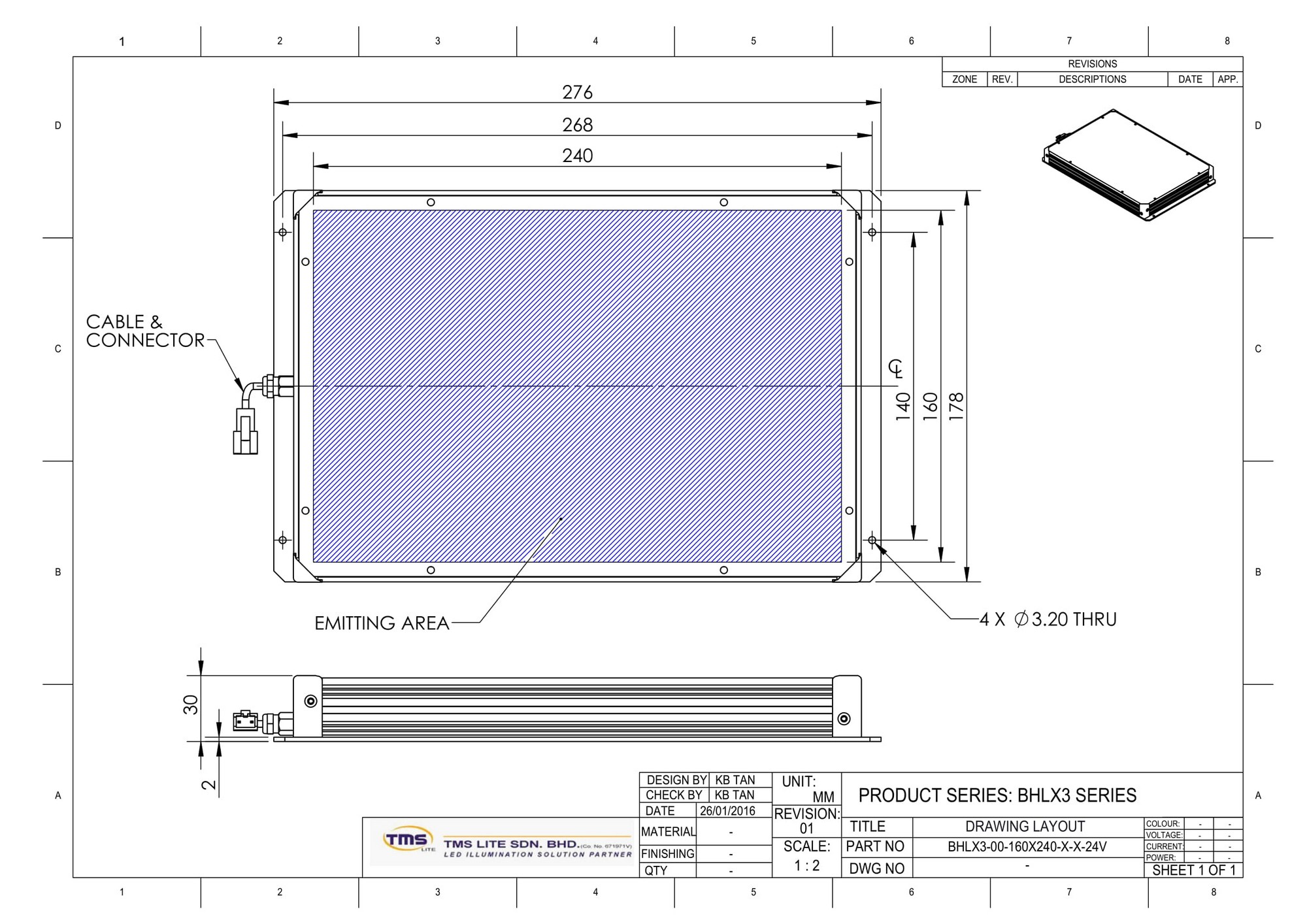 BHLX3-00-160x240-X-IR850-24V