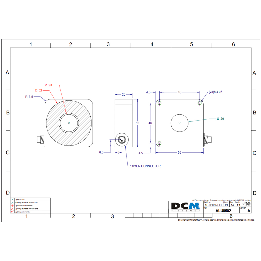 DCM ALU0502A drawing