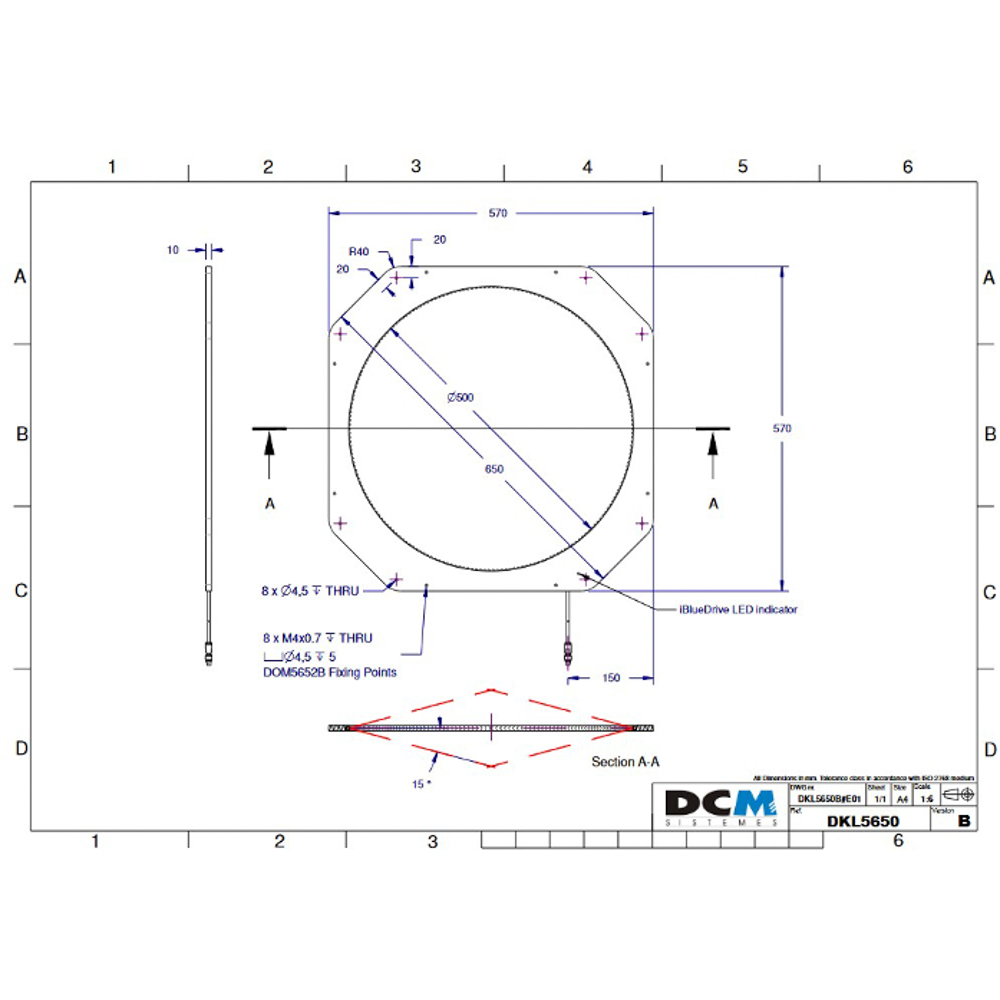 DCM DKL5650B Drawing