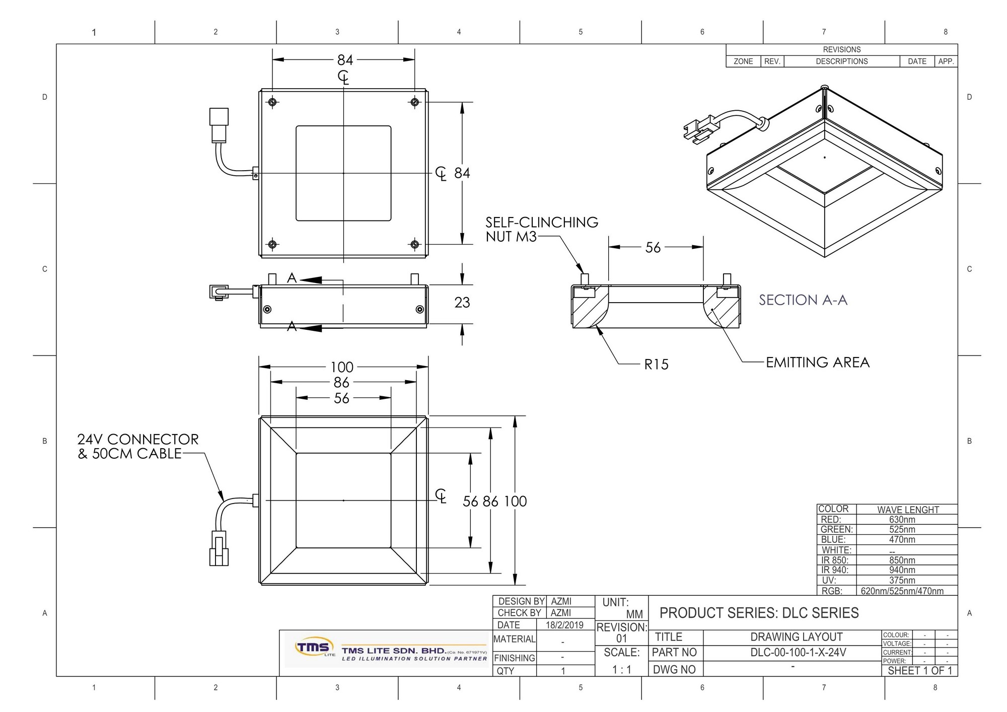 DLC-00-100-1-RGBW-24V