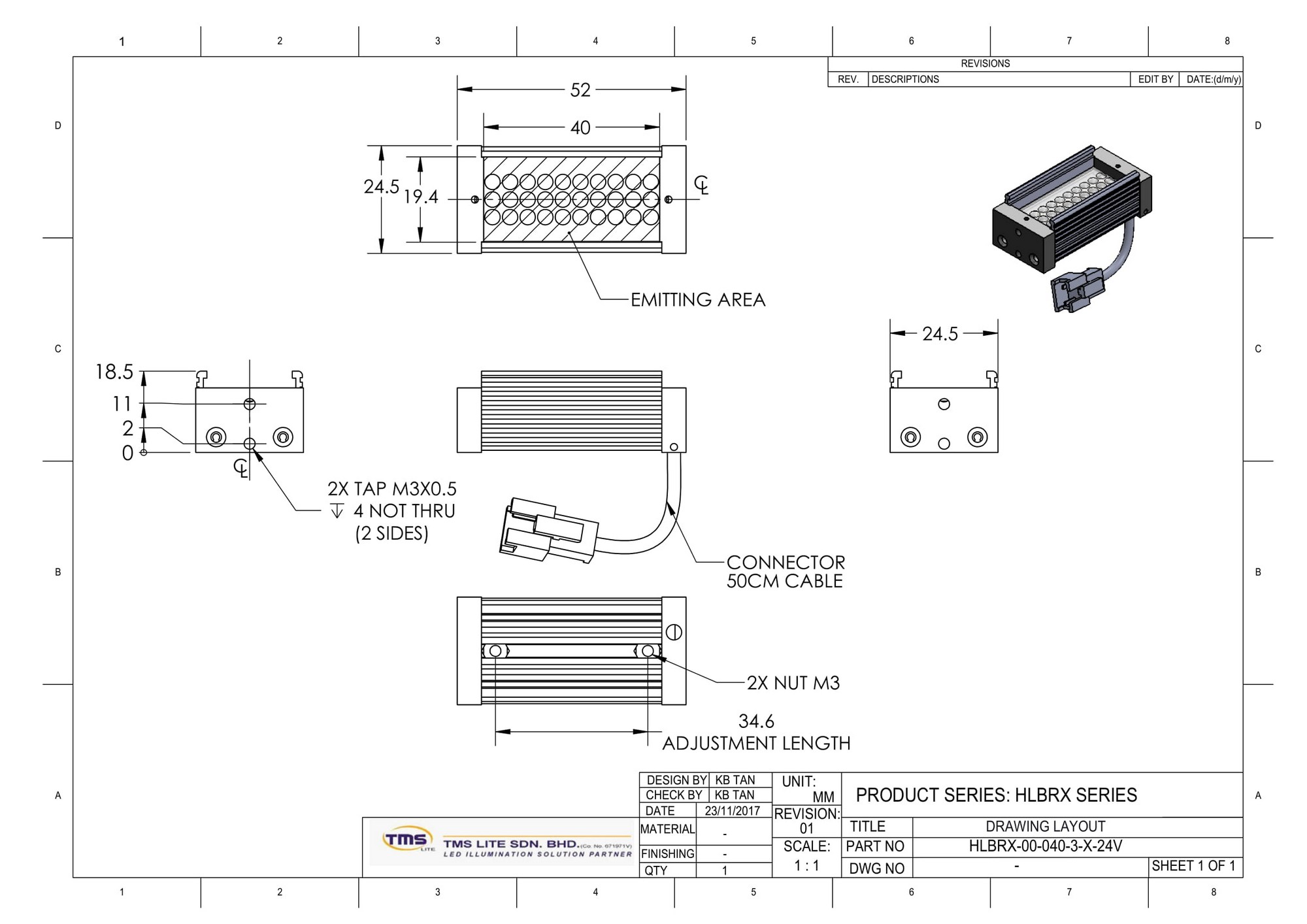 HLBRX-00-040-3-W-24V