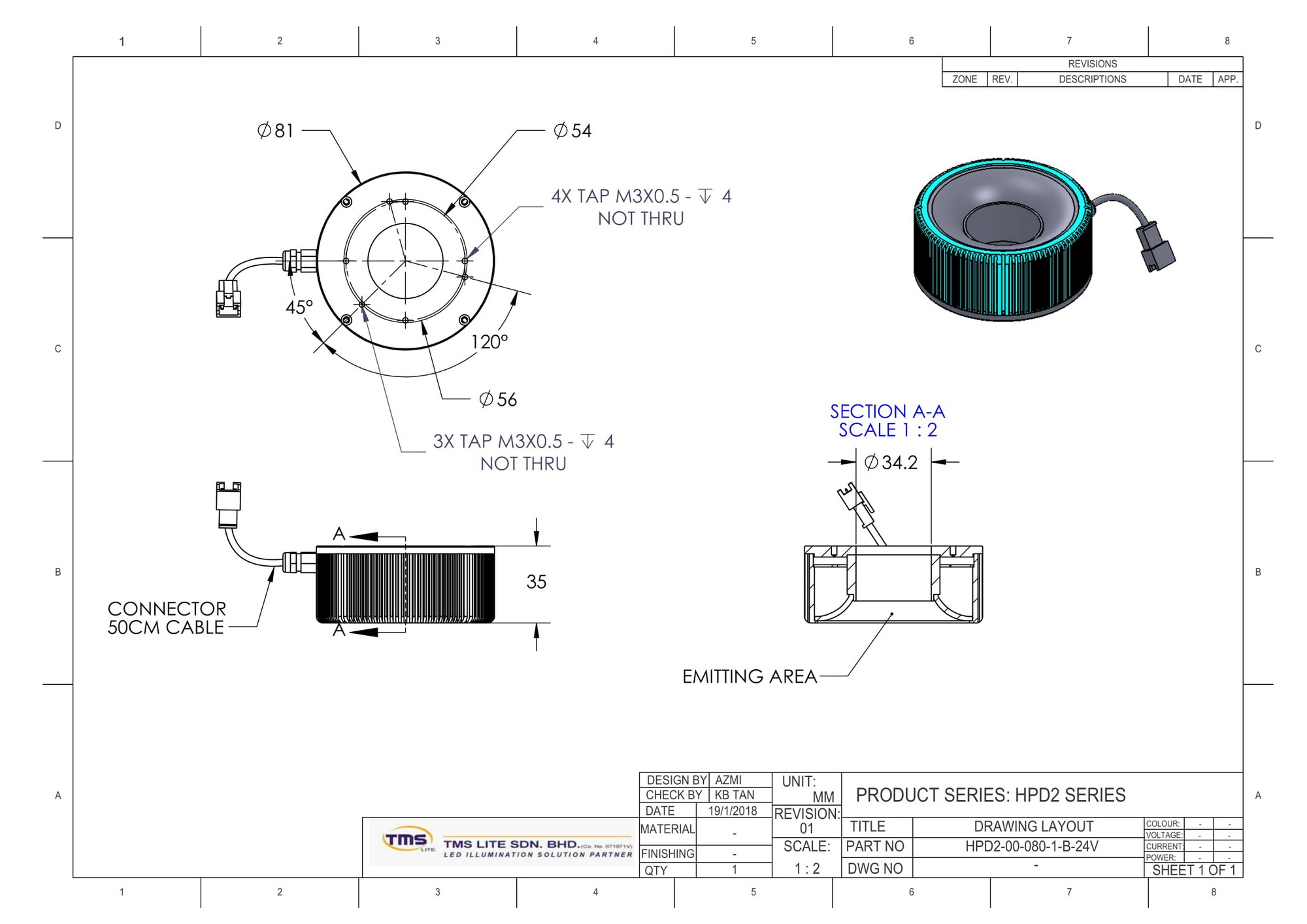 HPD2-00-080-1-W-24V drawing