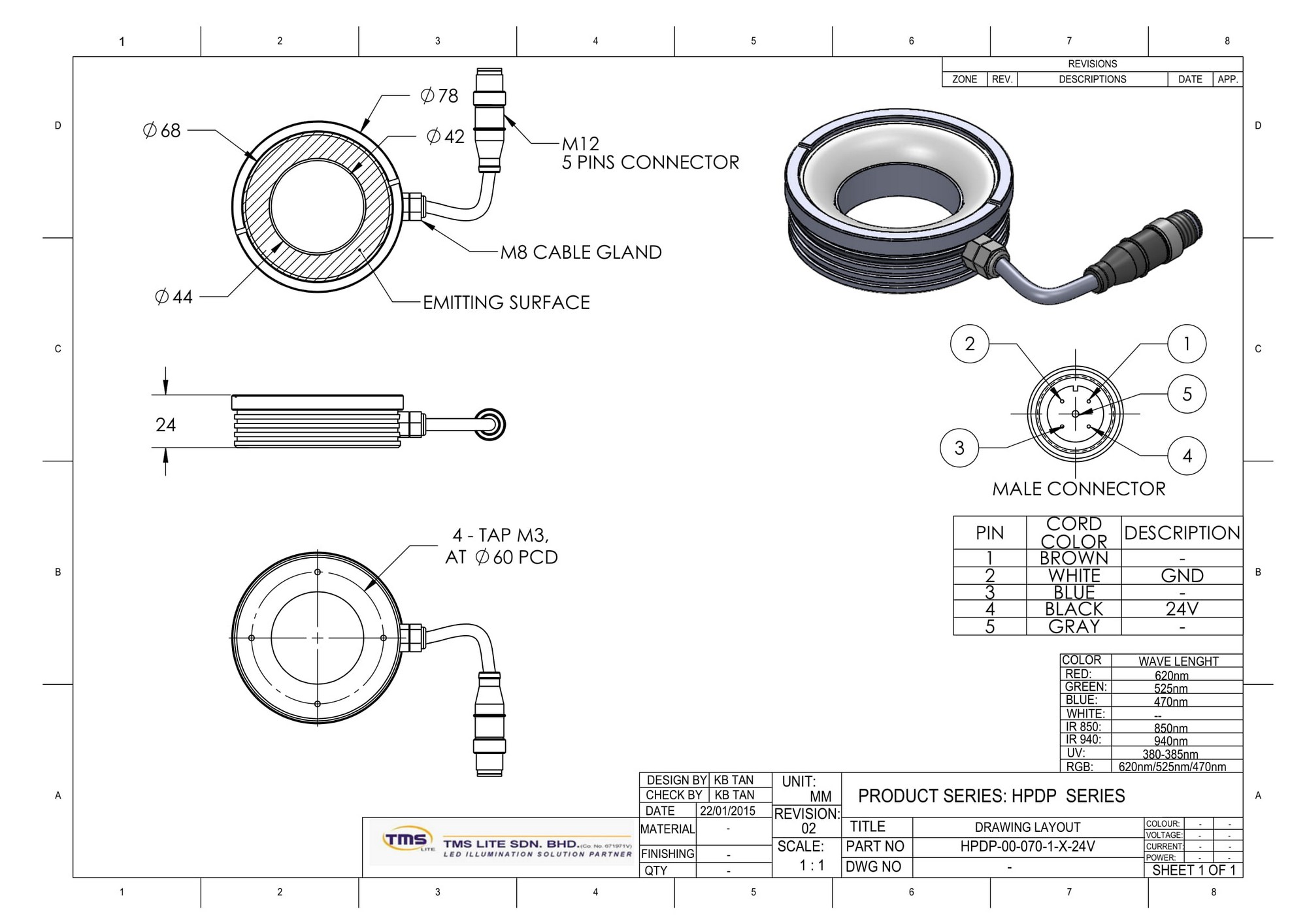 HPDP-00-070-1-B-24V