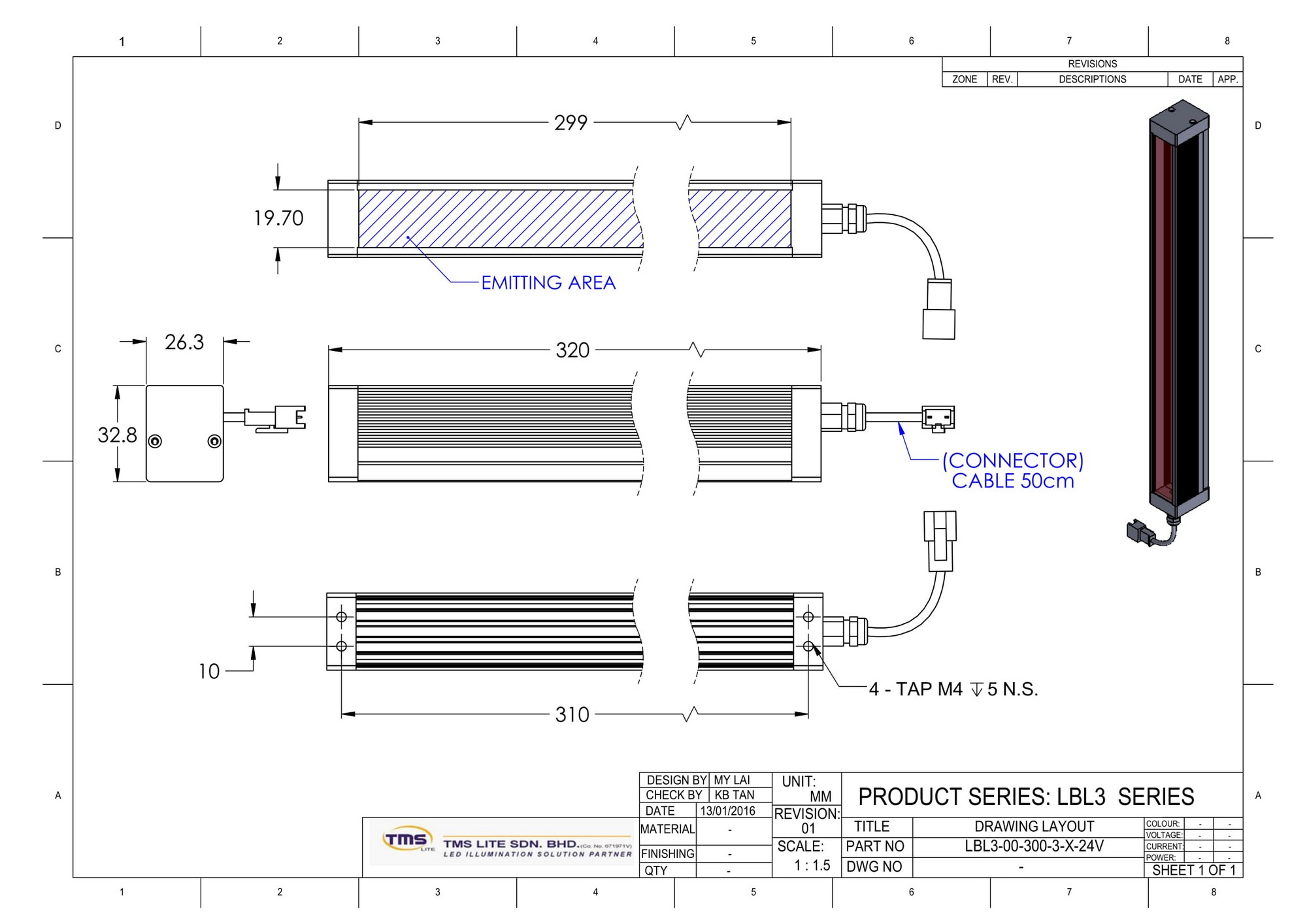 LBL3-00-300-X-W-24V