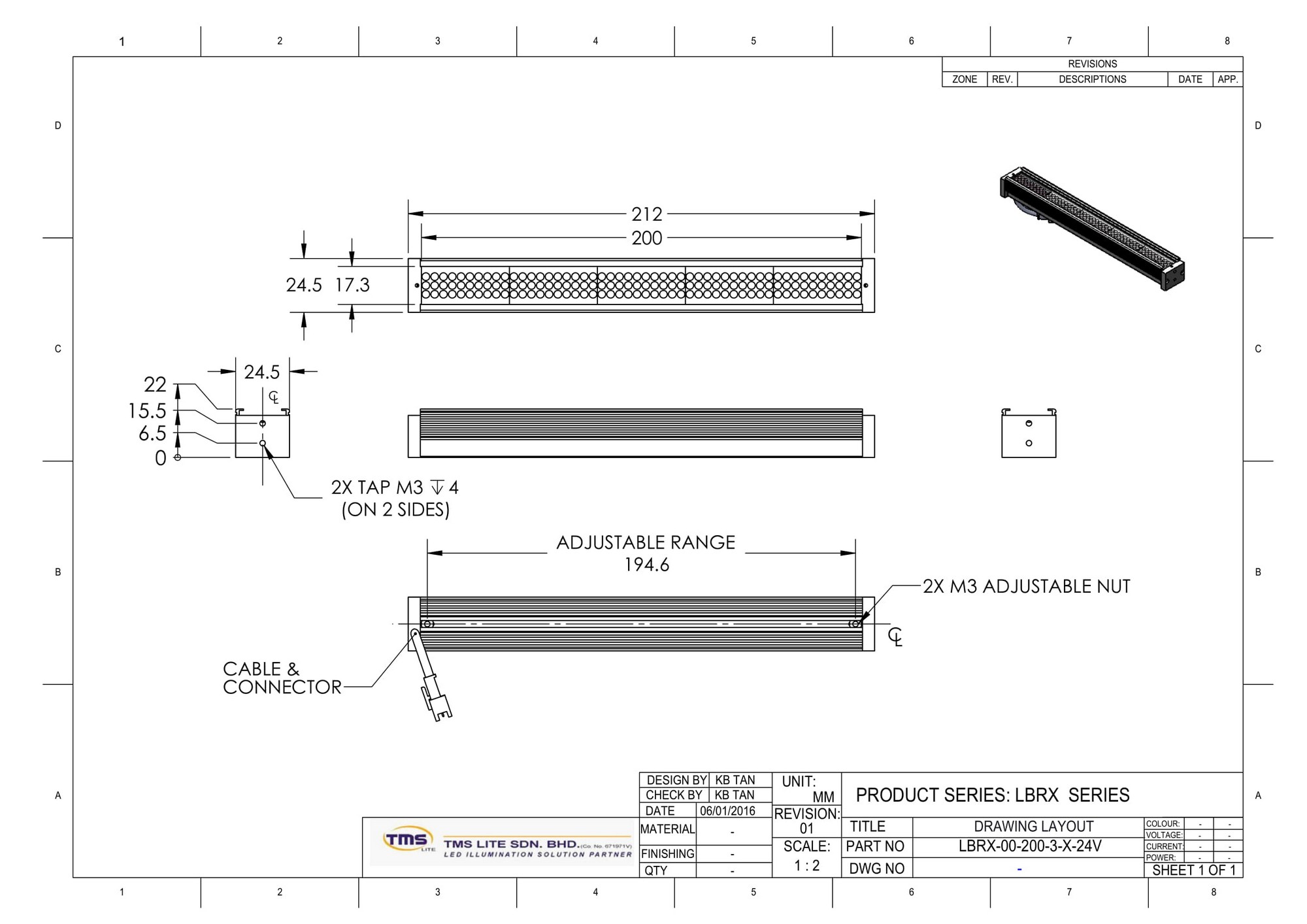 LBRX-00-200-3-IR850-24V