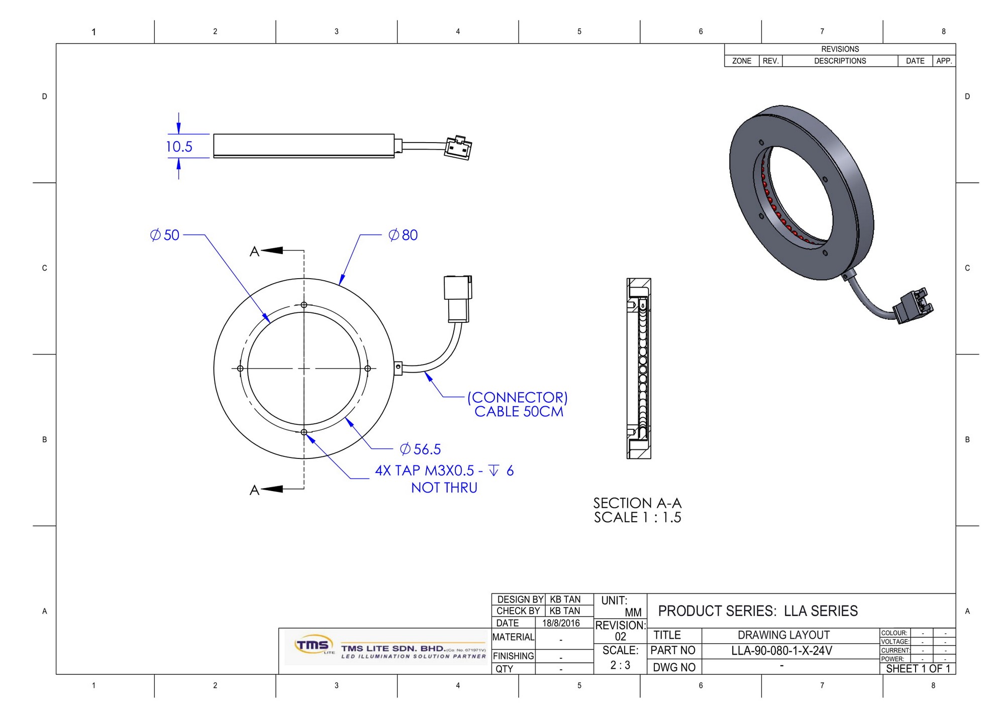 LLA-90-080-1-R-24V