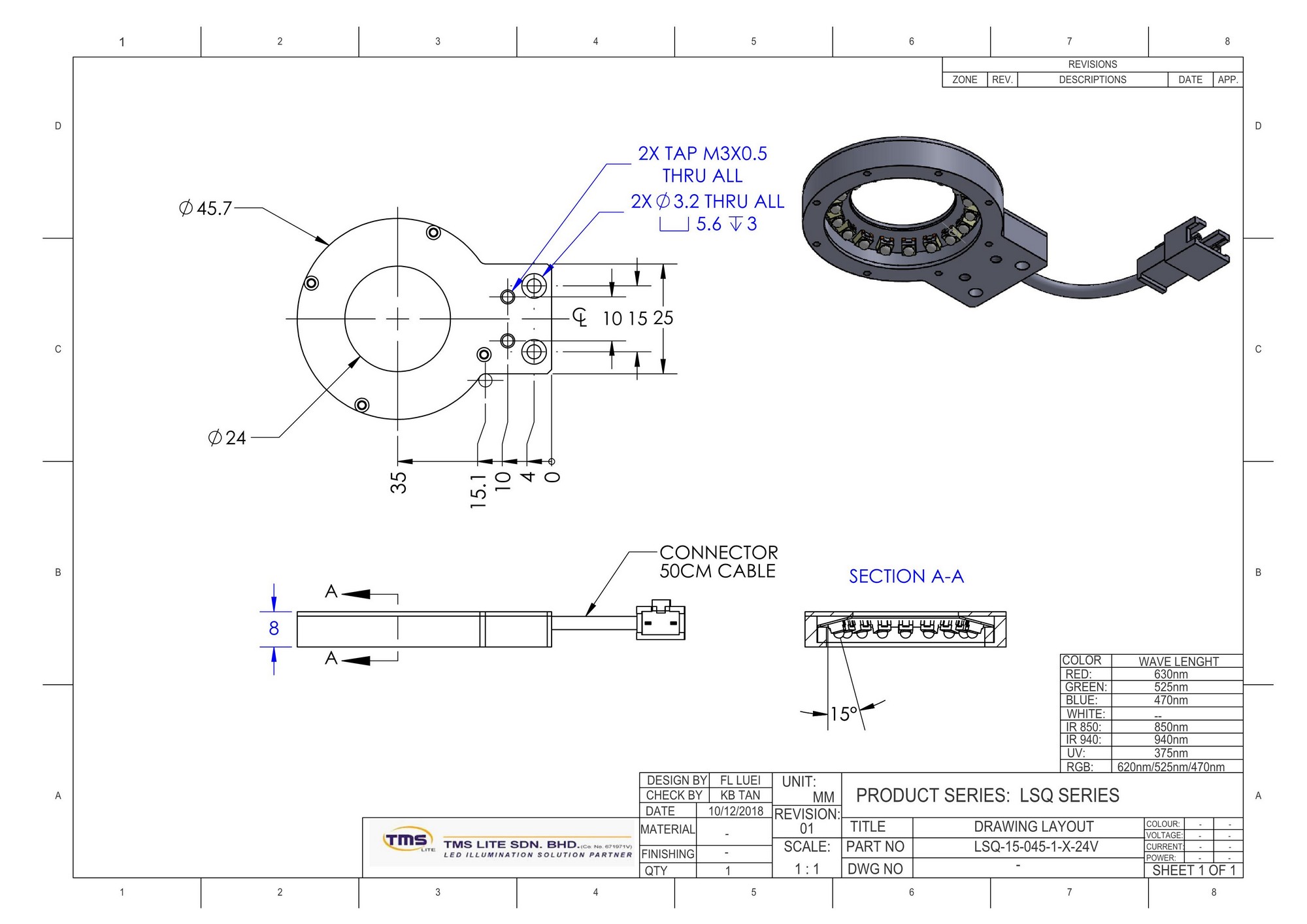 schematische tekening LSQ-15-045-1-G