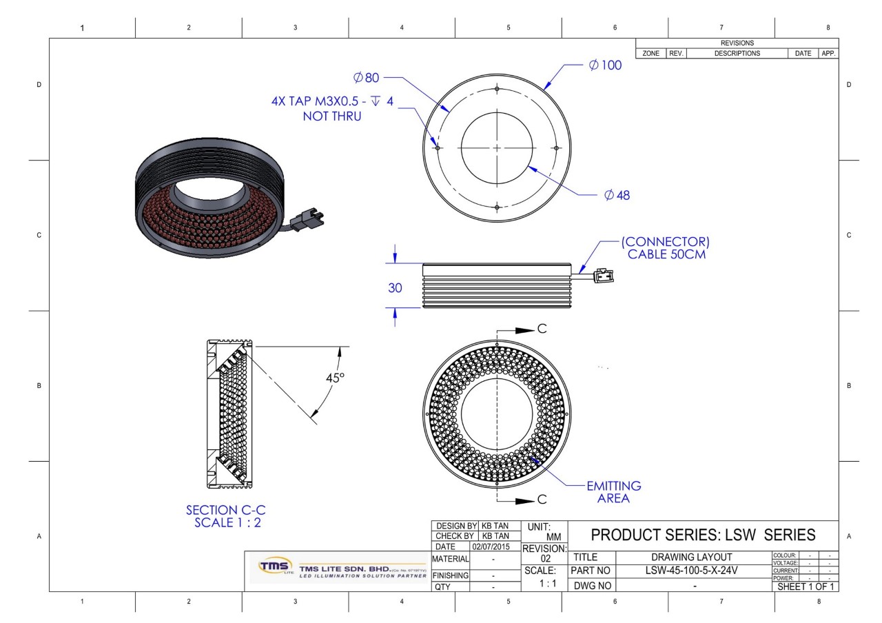 tekening LSW-45-100-5-B