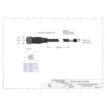 EXT-24V-F-3M-M12