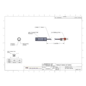 EXT-24V-F-3M-M8