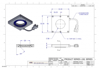  LSQ-45-050-1-B- tekening schema