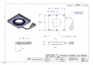 schematische weergave in tekening van LSQ-45-050-1-W