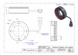 tekening opbouw LSW-30-050-2-R 12 volt